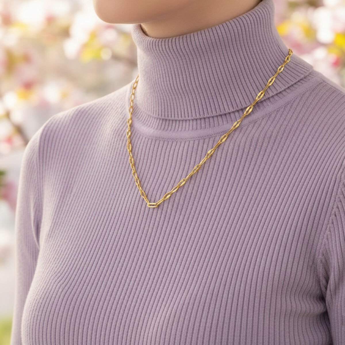 14 Ayar Altın Sonsuzluk Zincir - 45cm