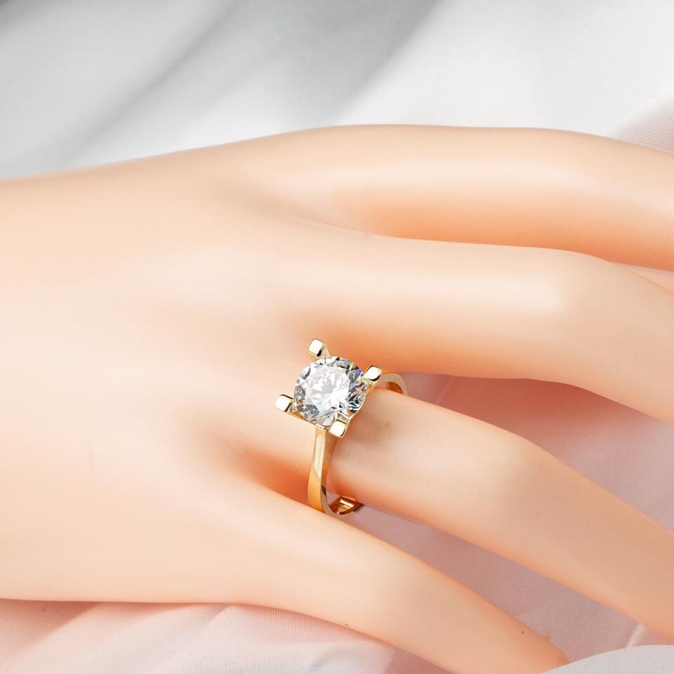 Alba 14 Ayar Altın Tektaş Yüzük