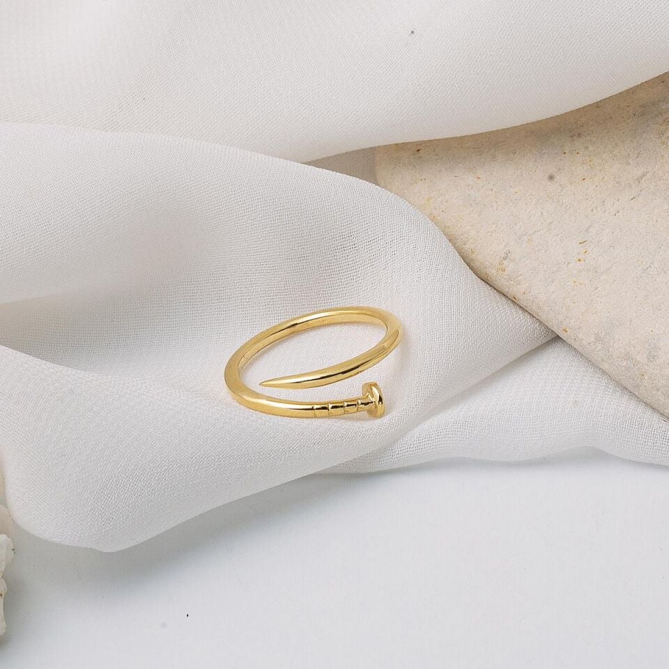 Çivi 14 Ayar Altın Yüzük