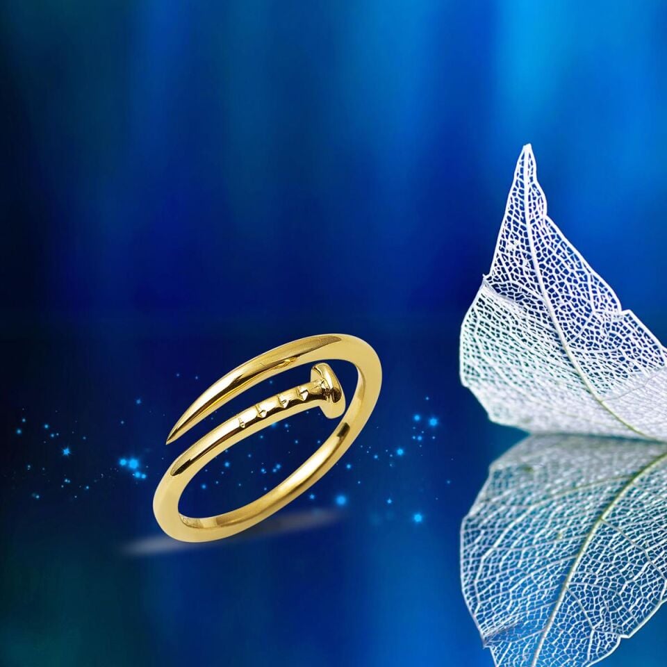 Çivi 14 Ayar Altın Yüzük