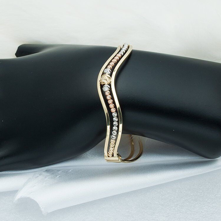 Favori Gold 14 Ayar Altın Top Top Bilezik