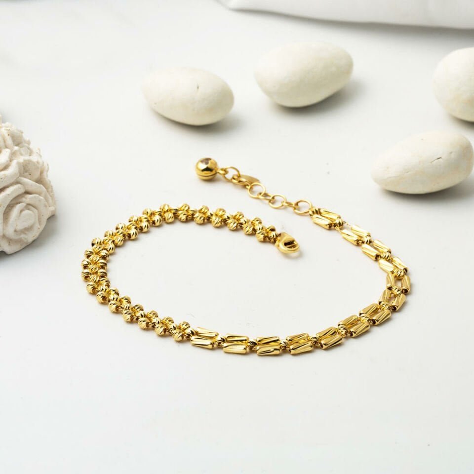 Trend 14 Ayar Dorika Altın Bileklik