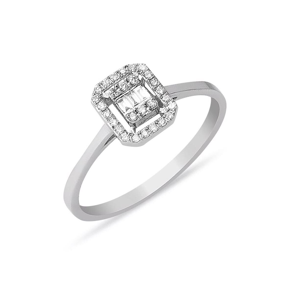 Zer Diamond Baget Pırlanta Yüzük