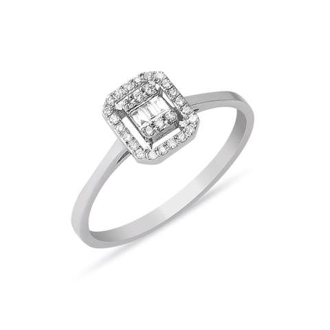 Zer Diamond Baget Pırlanta Yüzük