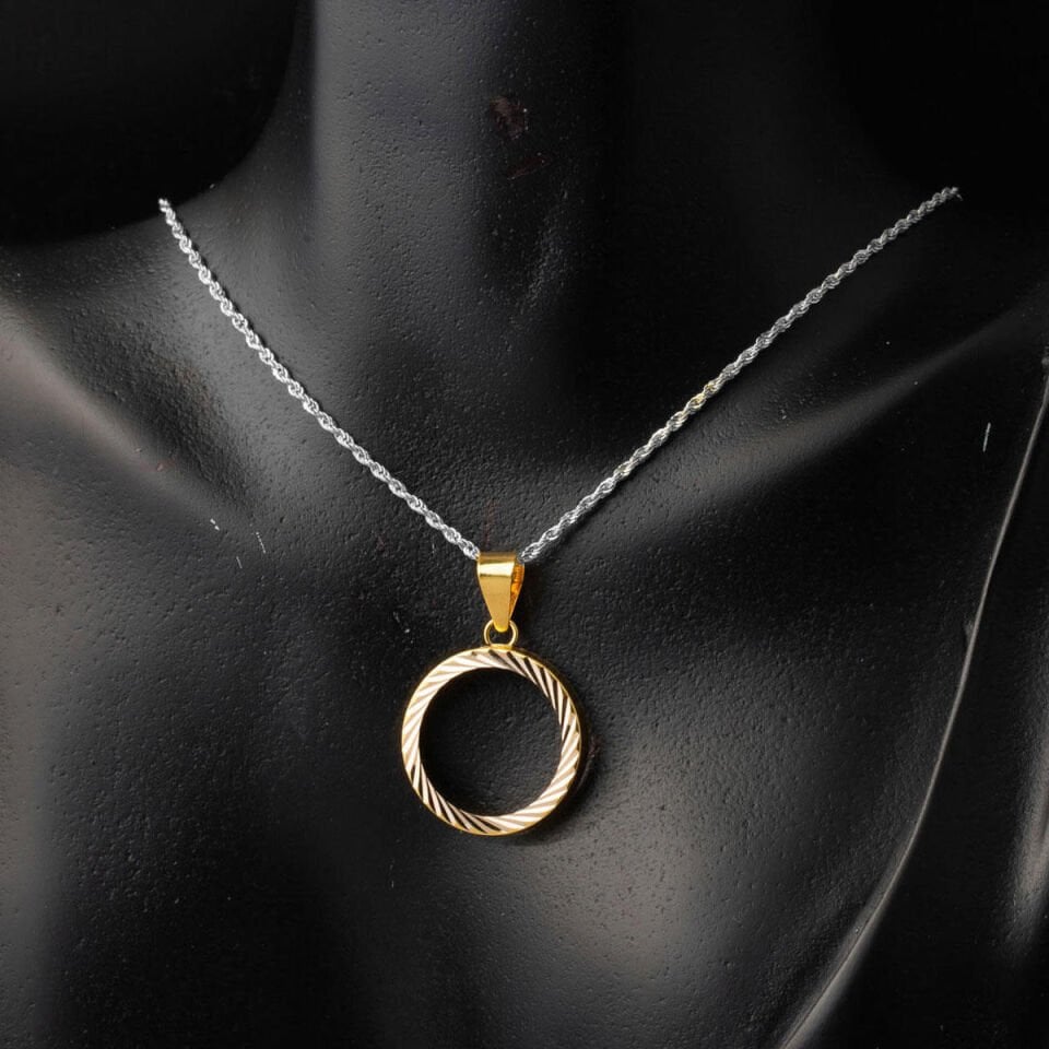 Yarım Altın Takılabilen 14 Ayar Kolye Ucu