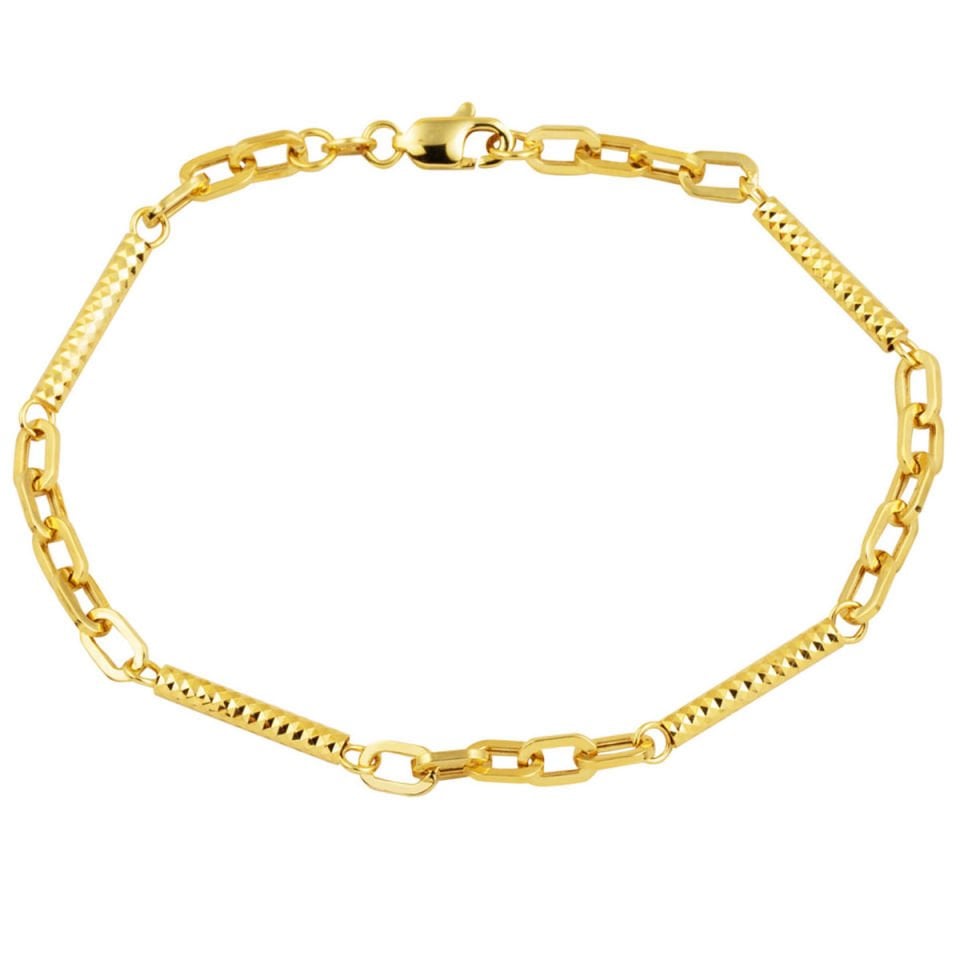 14 Ayar Halkalı Tasarım İtalyan Zincir Bileklik