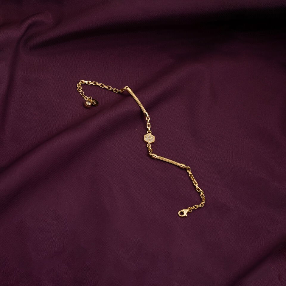 Sole Spor Zincirli Altın Bileklik