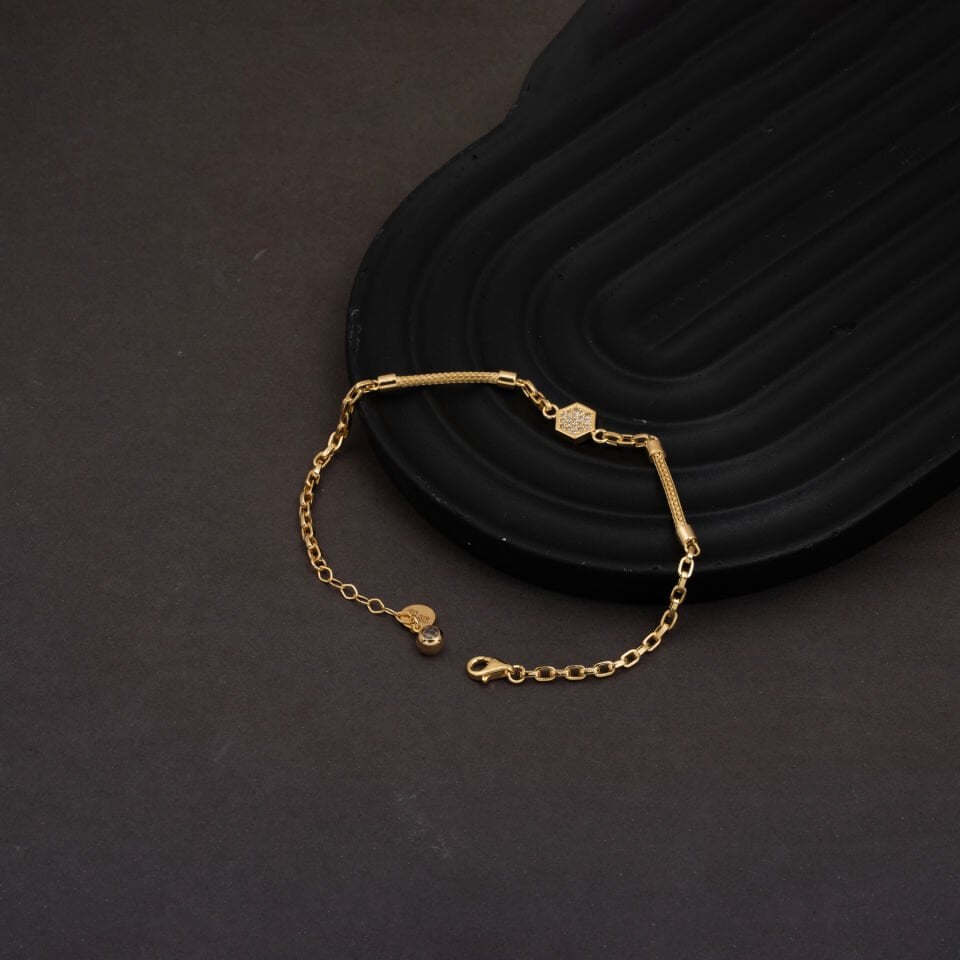 Sole Spor Zincirli Altın Bileklik