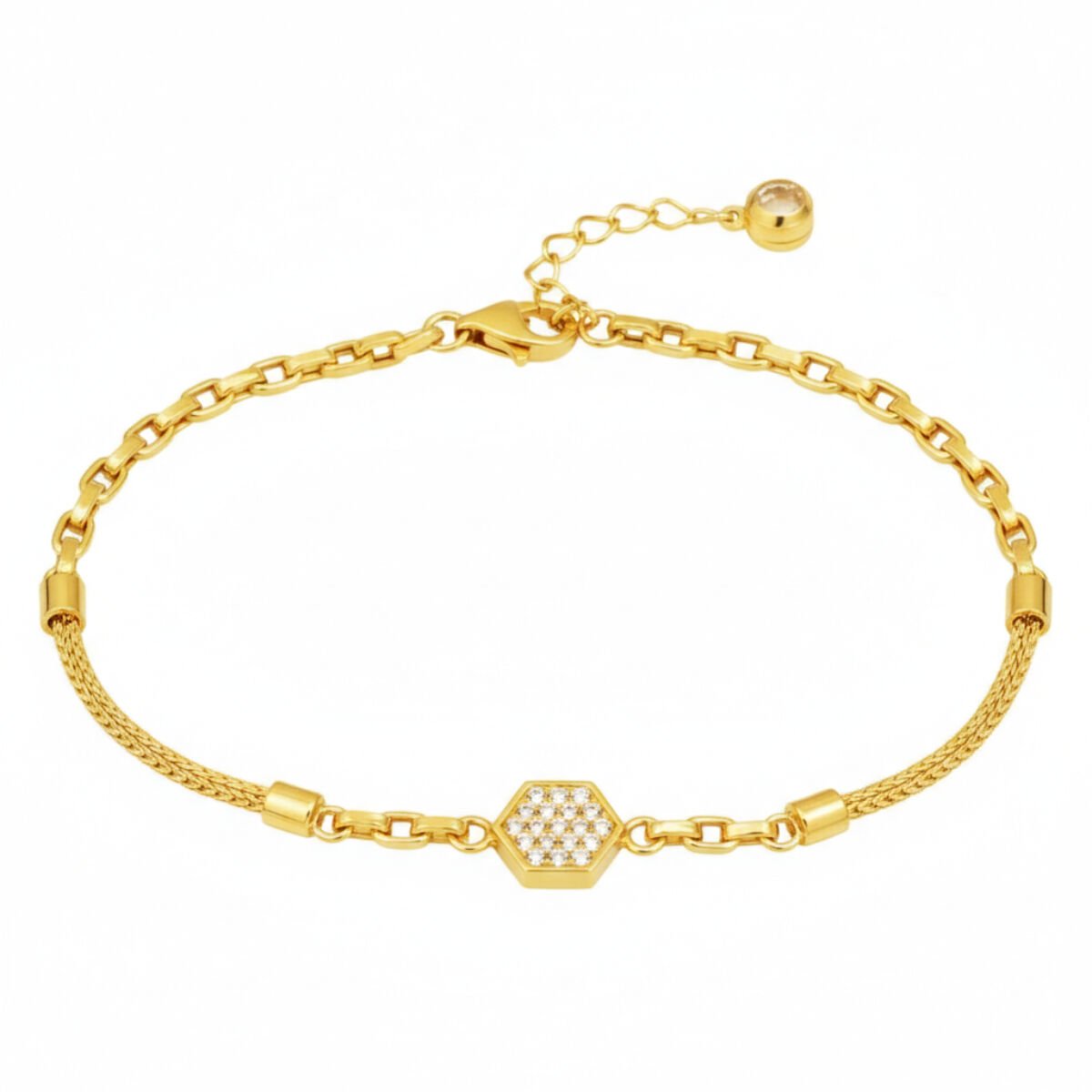 Sole Spor Zincirli Altın Bileklik