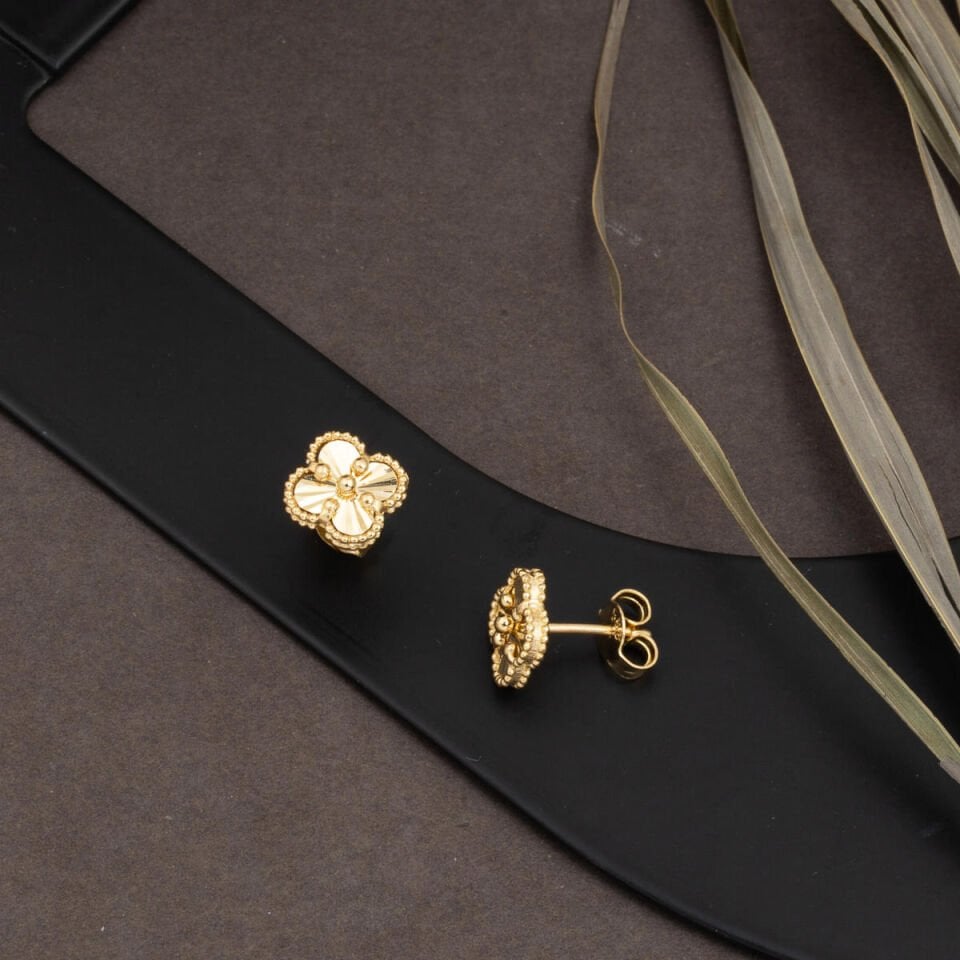 Van Cleef 14 Ayar Altın Küpe