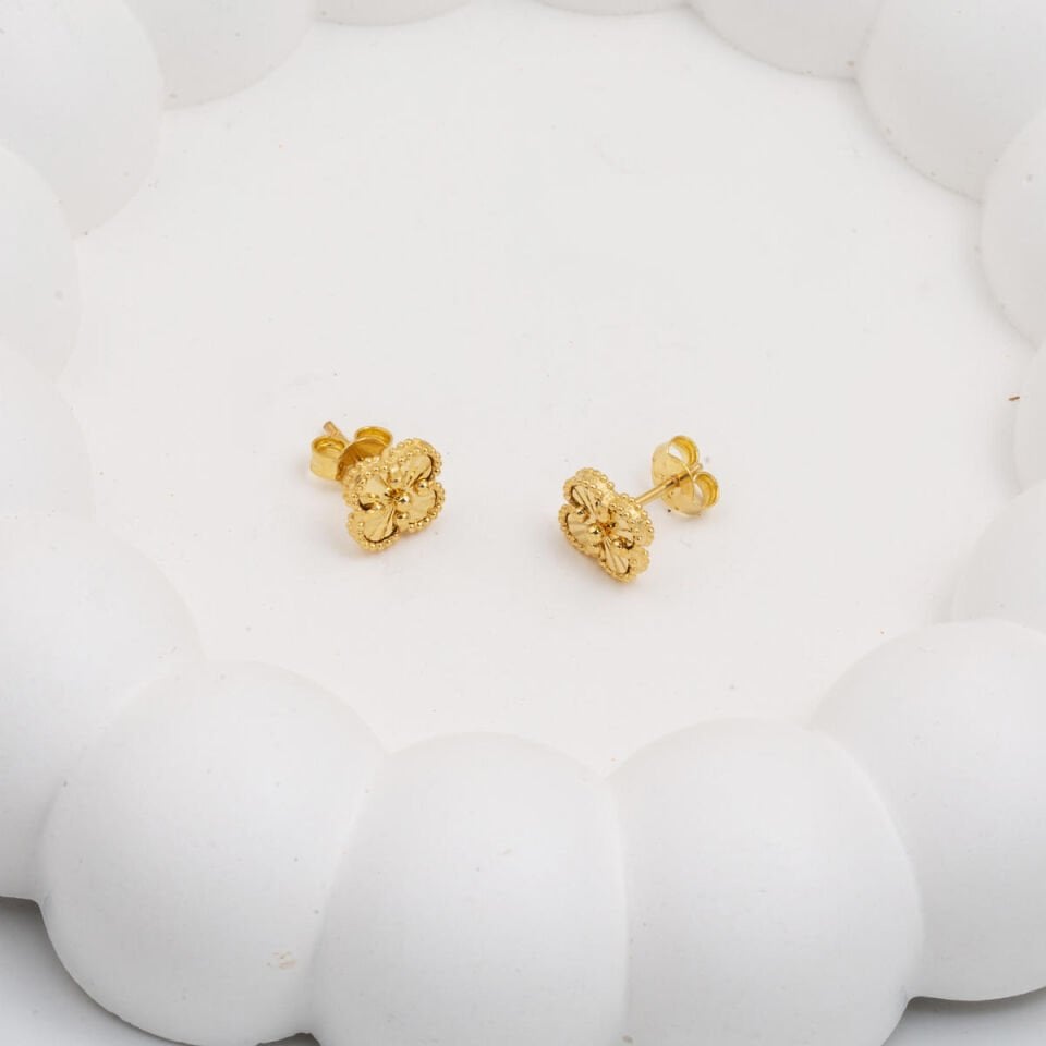 Van Cleef 14 Ayar Altın Küpe