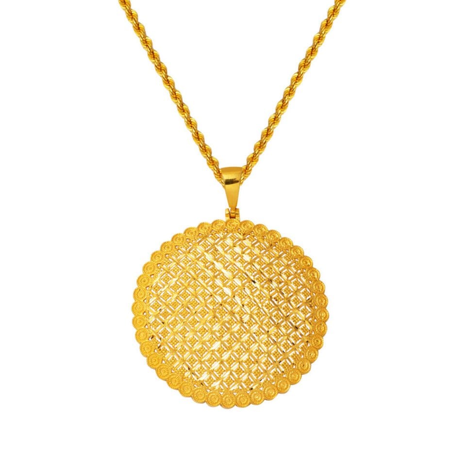 Hasır Tasarım 22 Ayar Altın Kolye Zincirli