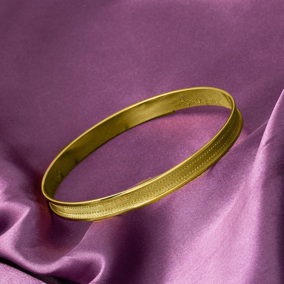 Trabzon Hasır 14 Ayar Altın Bilezik 14 gr.