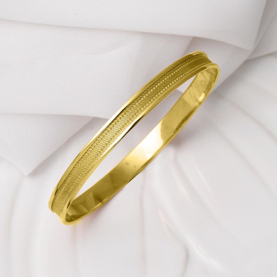 Trabzon Hasır 14 Ayar Altın Bilezik 14 gr.