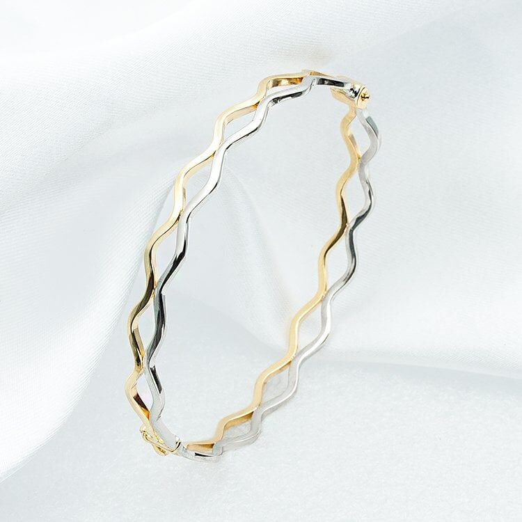 İtalyan 14 Ayar Altın Kelepçe Bilezik