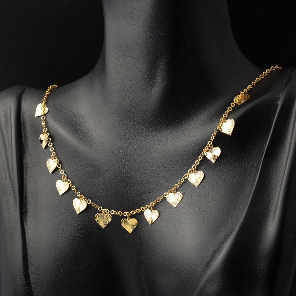 Kalpli Zincir 22 Ayar Altın Kolye