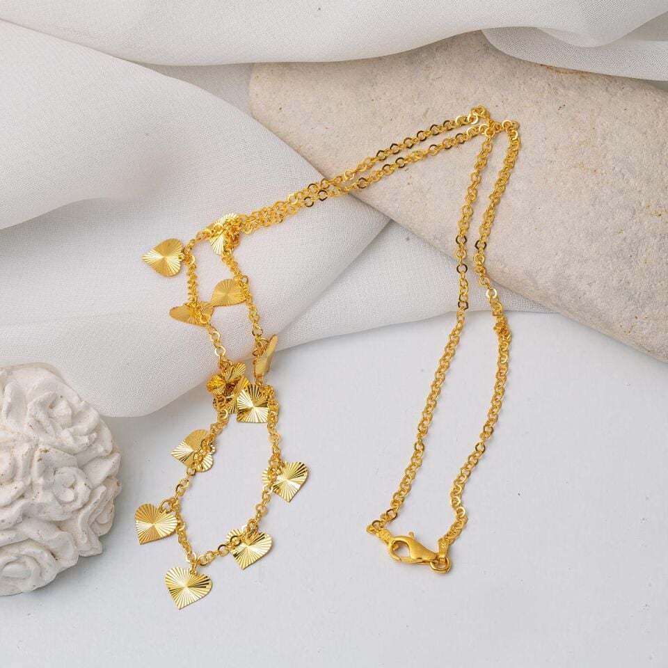 Kalpli Zincir 22 Ayar Altın Kolye