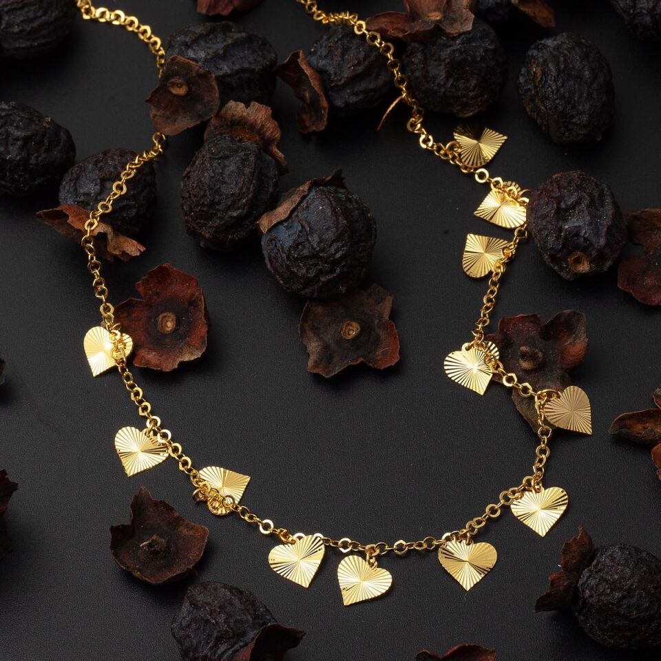 Kalpli Zincir 22 Ayar Altın Kolye