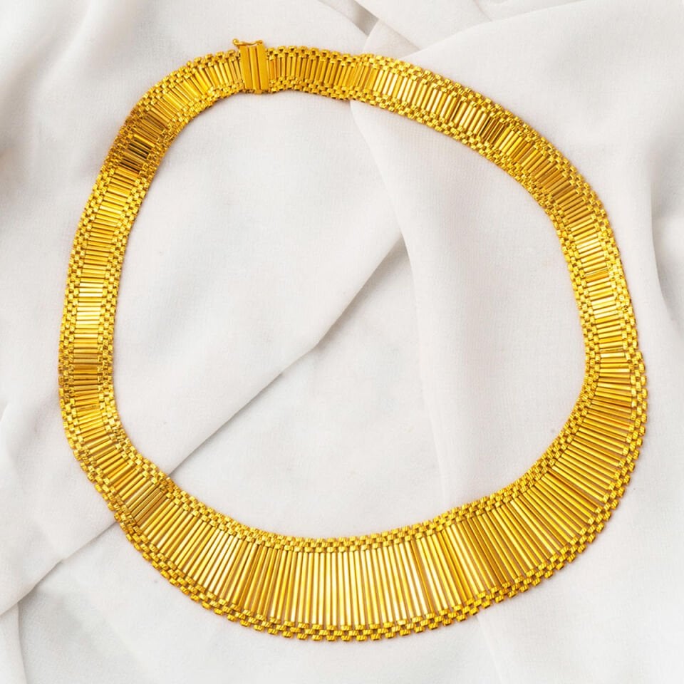 Kleopatra Işıltılı 14 Ayar Altın Gerdanlık Kolye