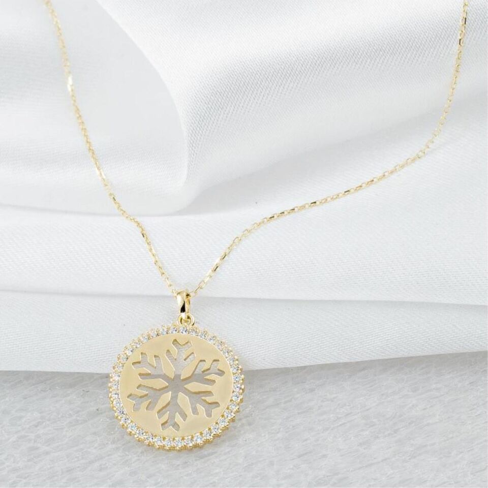 Kartanesi Madalyon 14 Ayar Altın Kolye