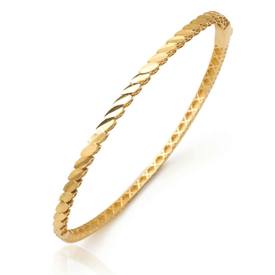 Burmalı Spor Altın Kelepçe Bilezik