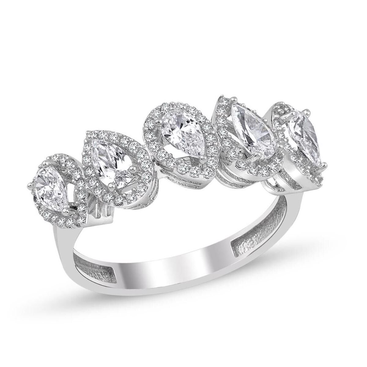 Damla Taşlı 14 Ayar Beştaş Altın Yüzük