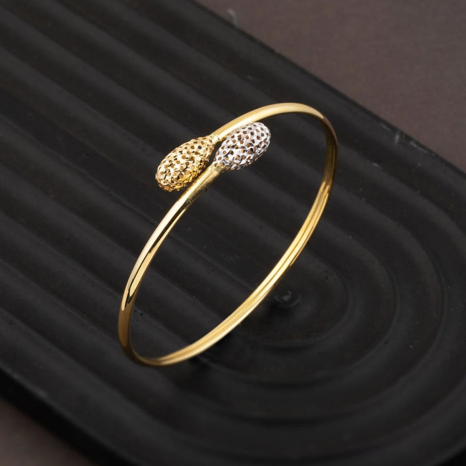 14 Ayar Altın Kelepçe Bilezik