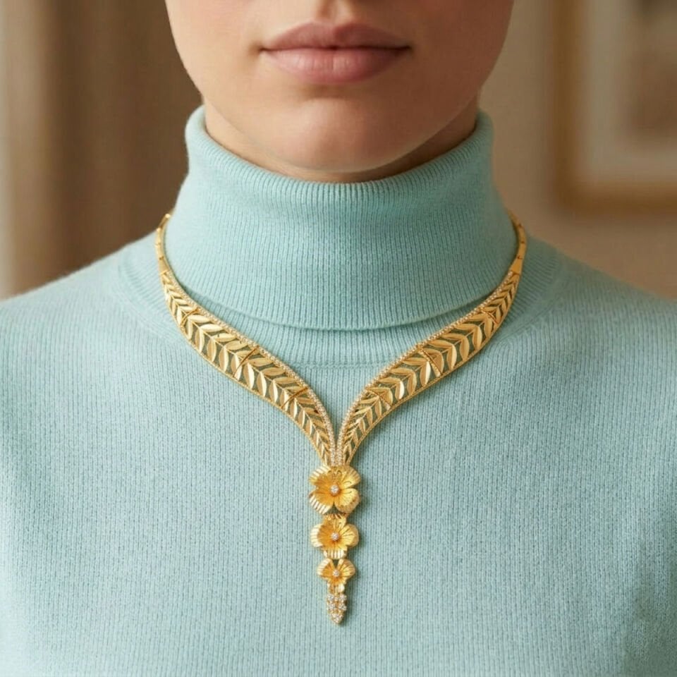 Daisy 22 Ayar Altın Gerdanlık