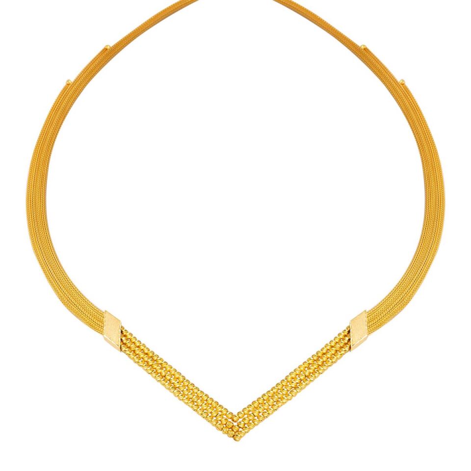 Çavuş Örgü Zincir Top Altınlı Takı Seti