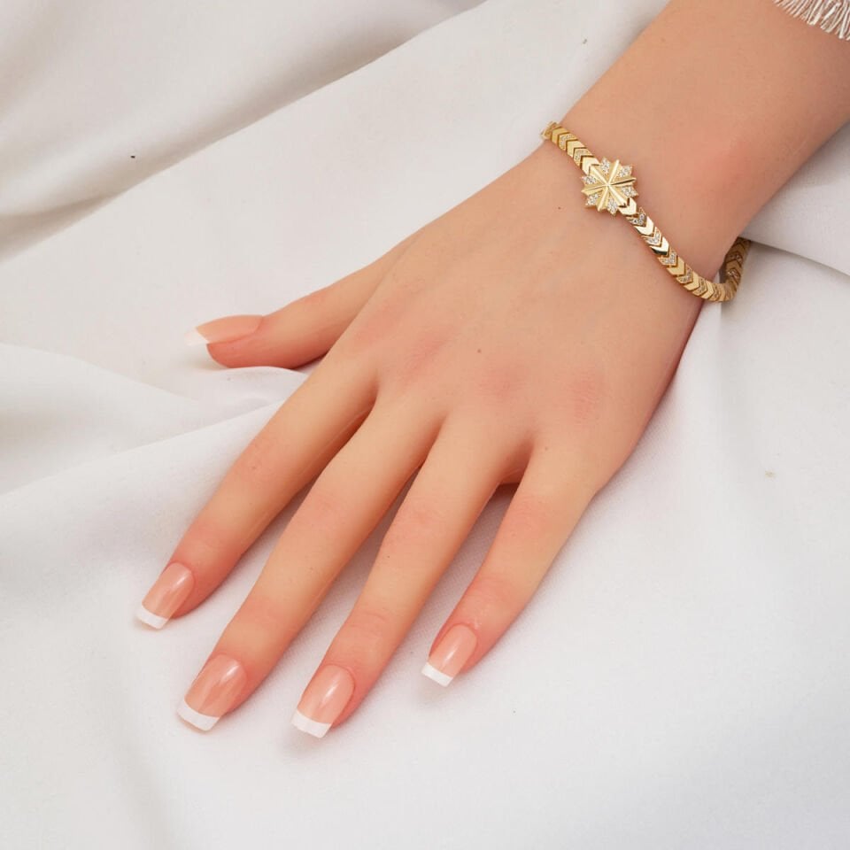 Değirmen 14 Ayar Altın İtalyan Bileklik