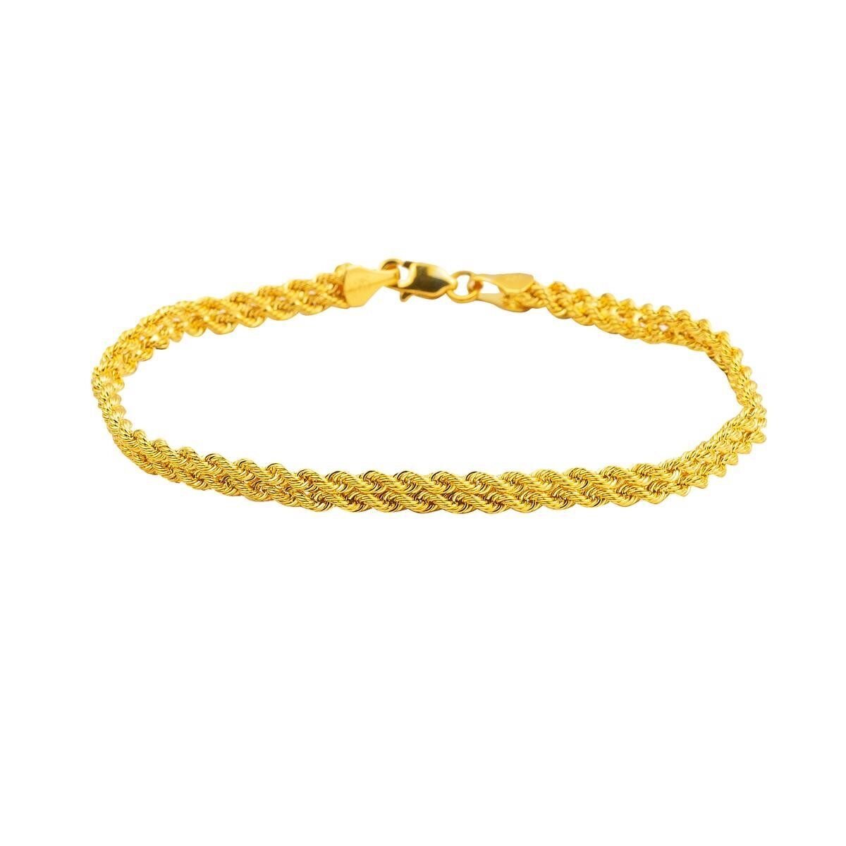 Burgu Zincir 14 Ayar Altın Bileklik