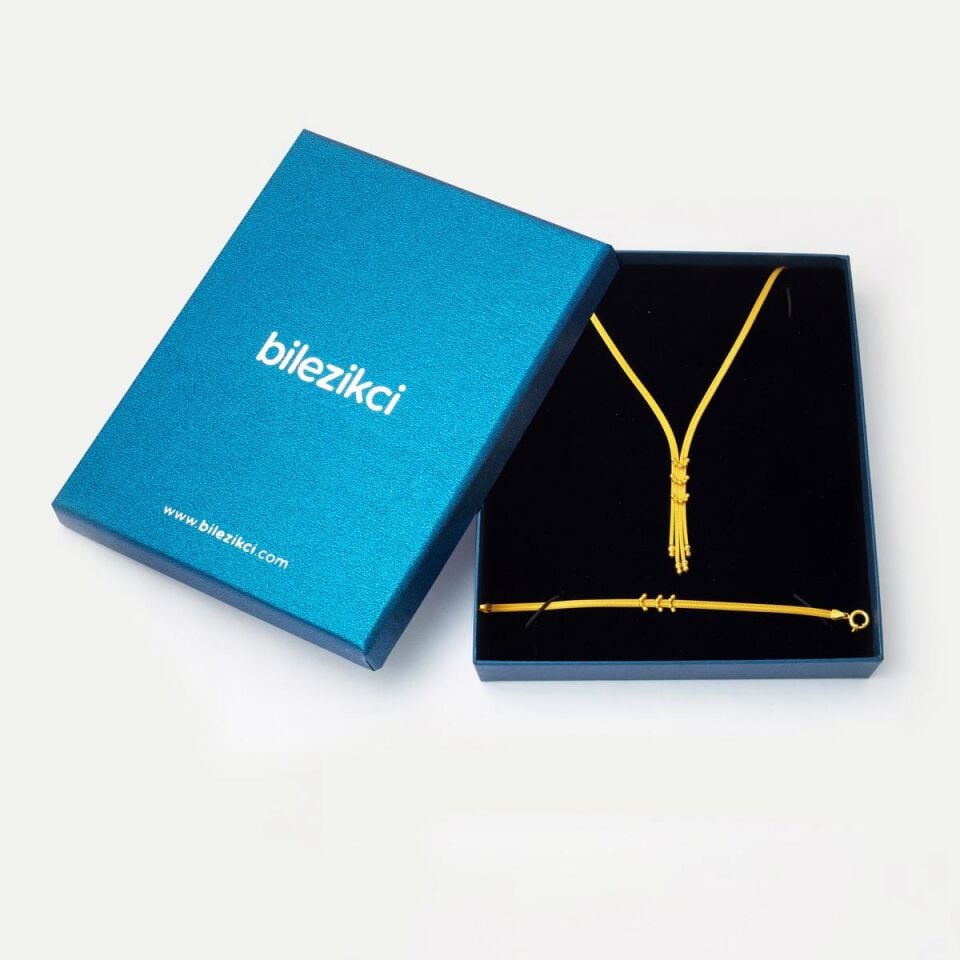 Gerdanlık Bileklikli 22 Ayar Altın Set