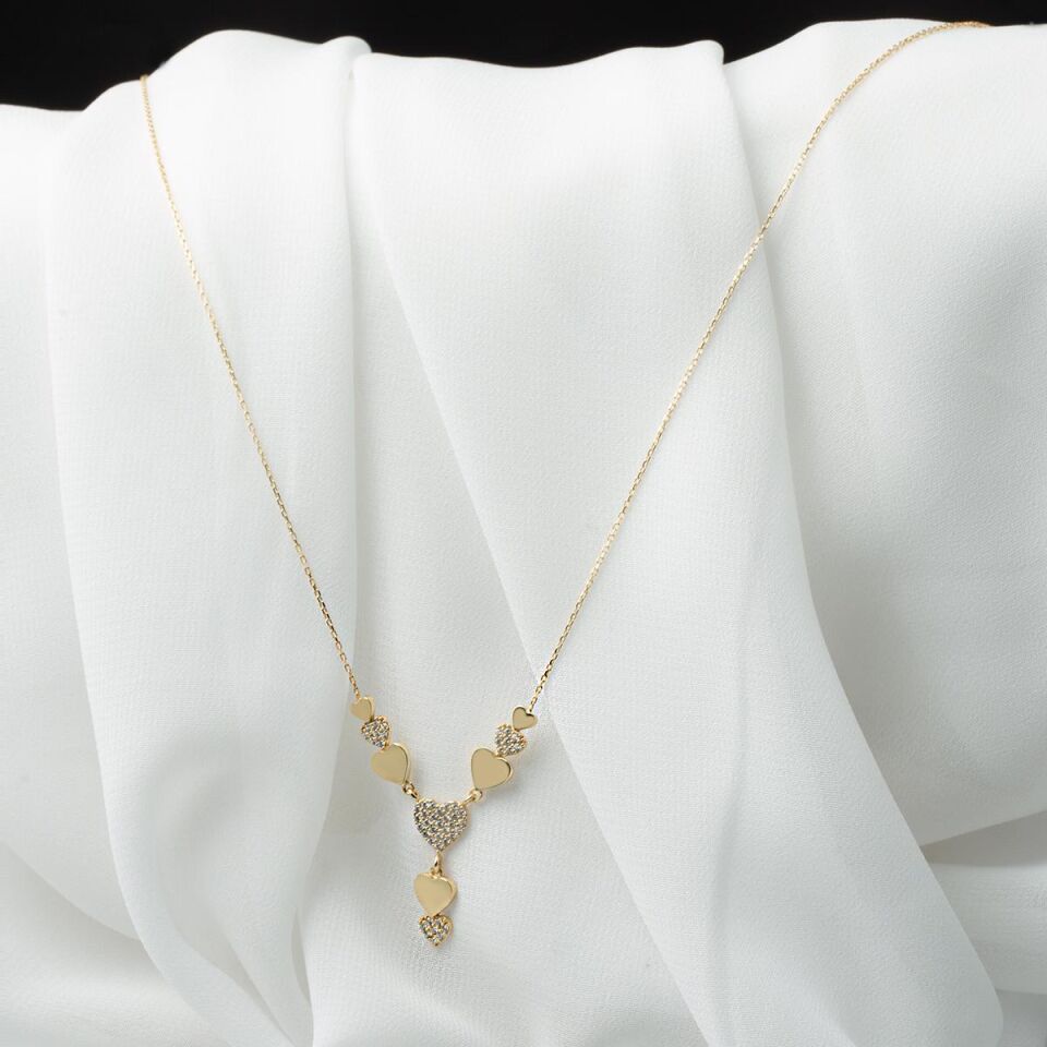 Kalpler 8 Ayar Altın Kolye