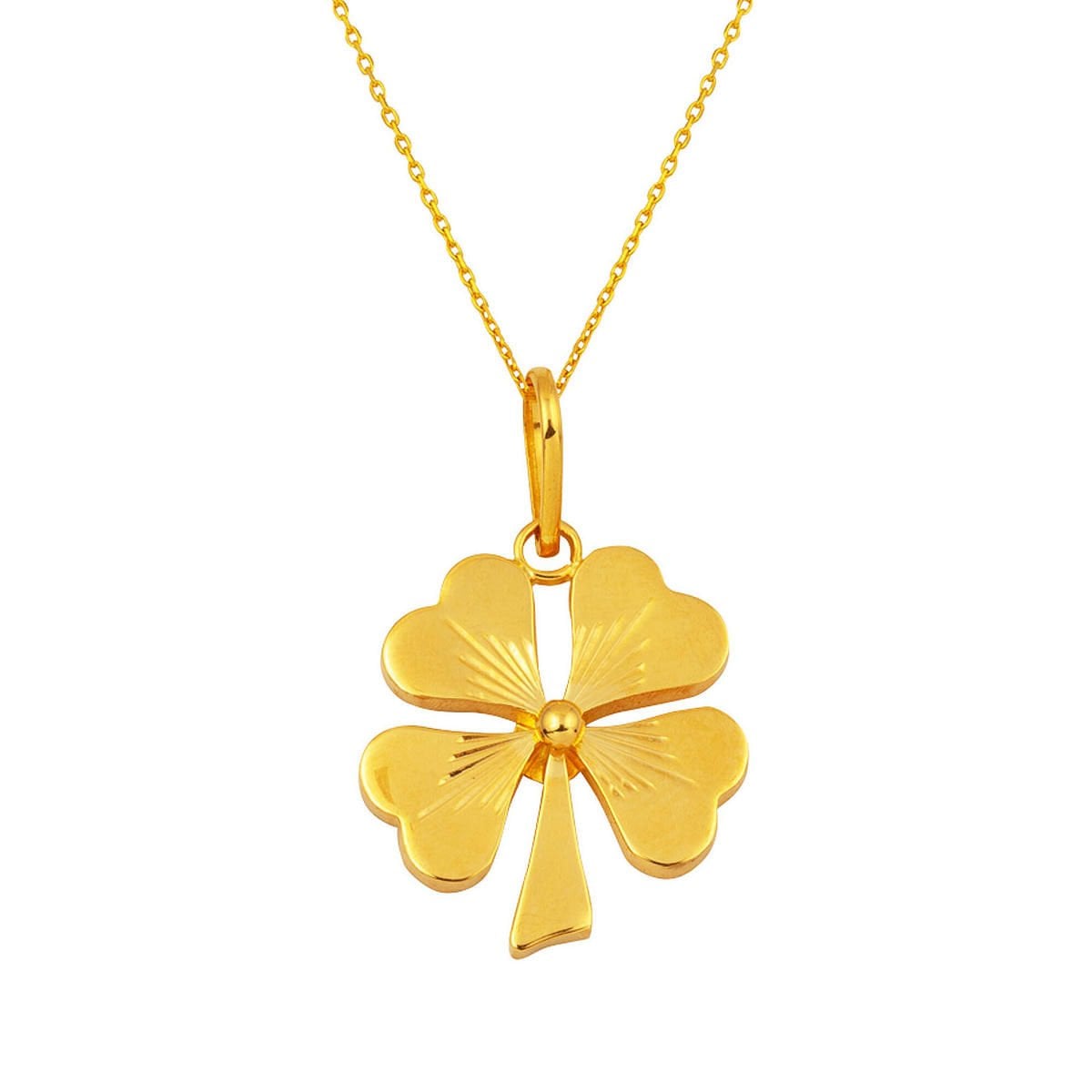 Yonca Model 22 Ayar Altın Kolye