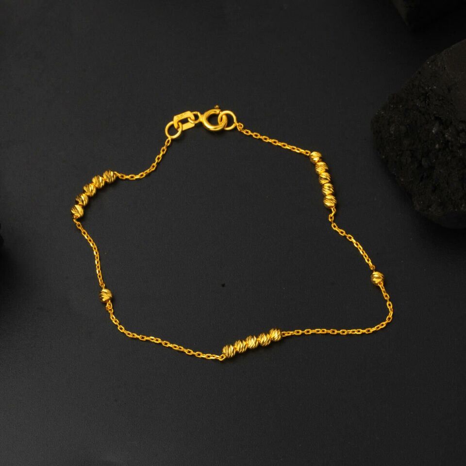 Dorika Toplu Taşsız Altın Bileklik