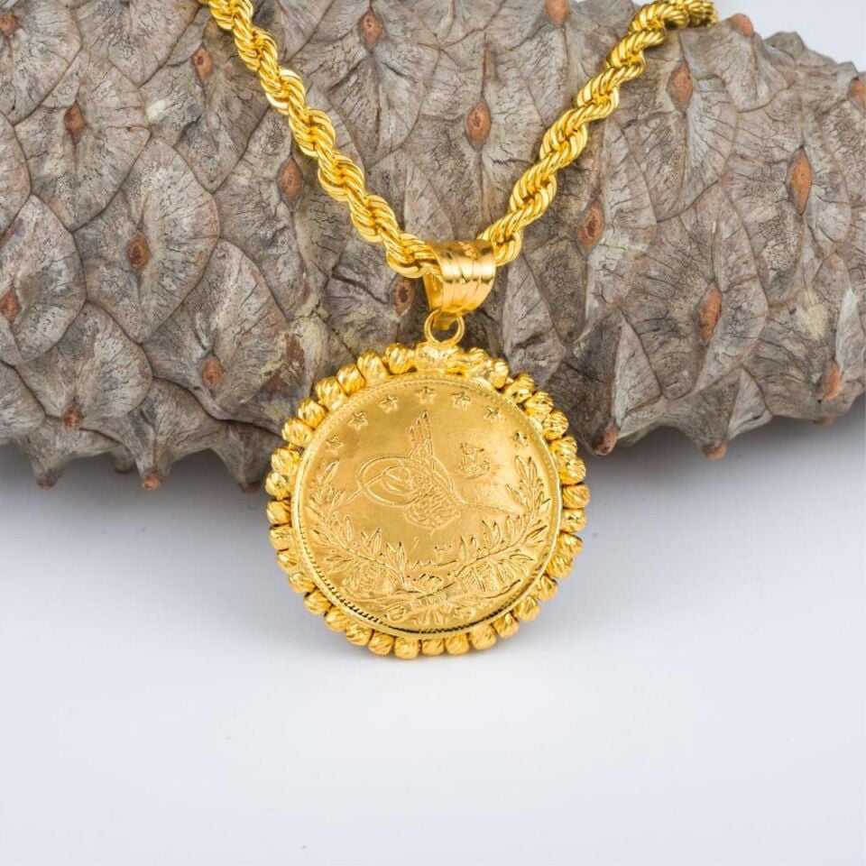 Toplu Tam Reşatlı 22 Ayar Altın Kolye