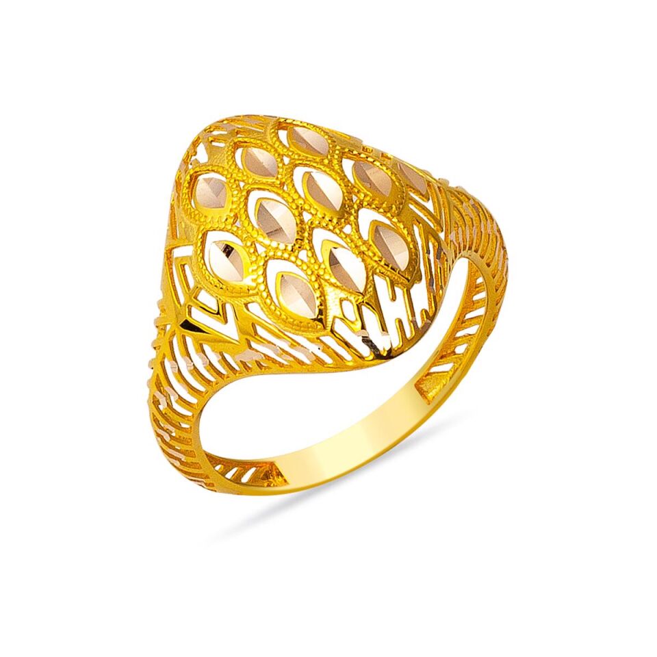 Fancy Taşsız Altın Yüzük