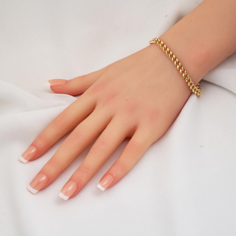 Gurmet Halkalı 14 Ayar Ünisex Altın Bileklik