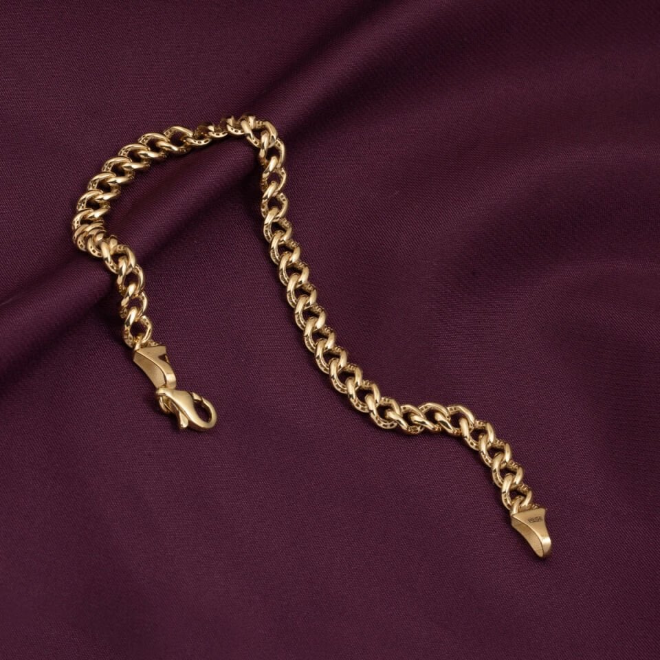 Gurmet Halkalı 14 Ayar Ünisex Altın Bileklik