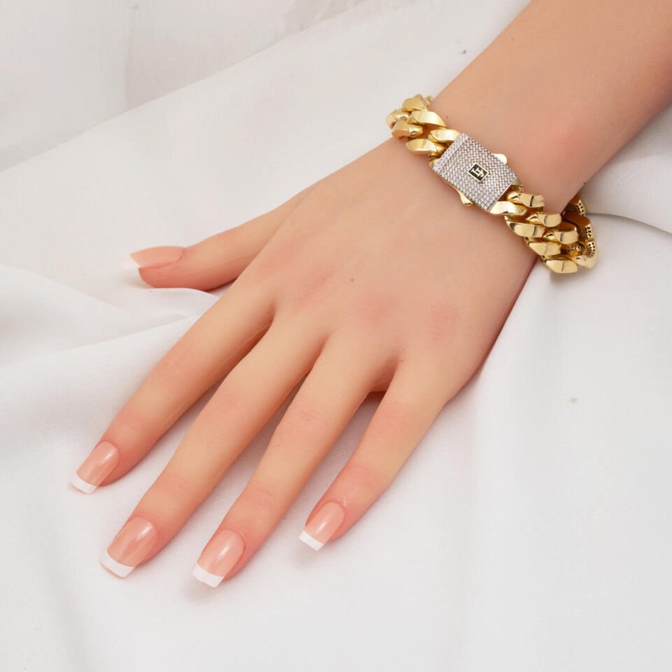 İtalyan Gurmet 14 Ayar Altın Bileklik