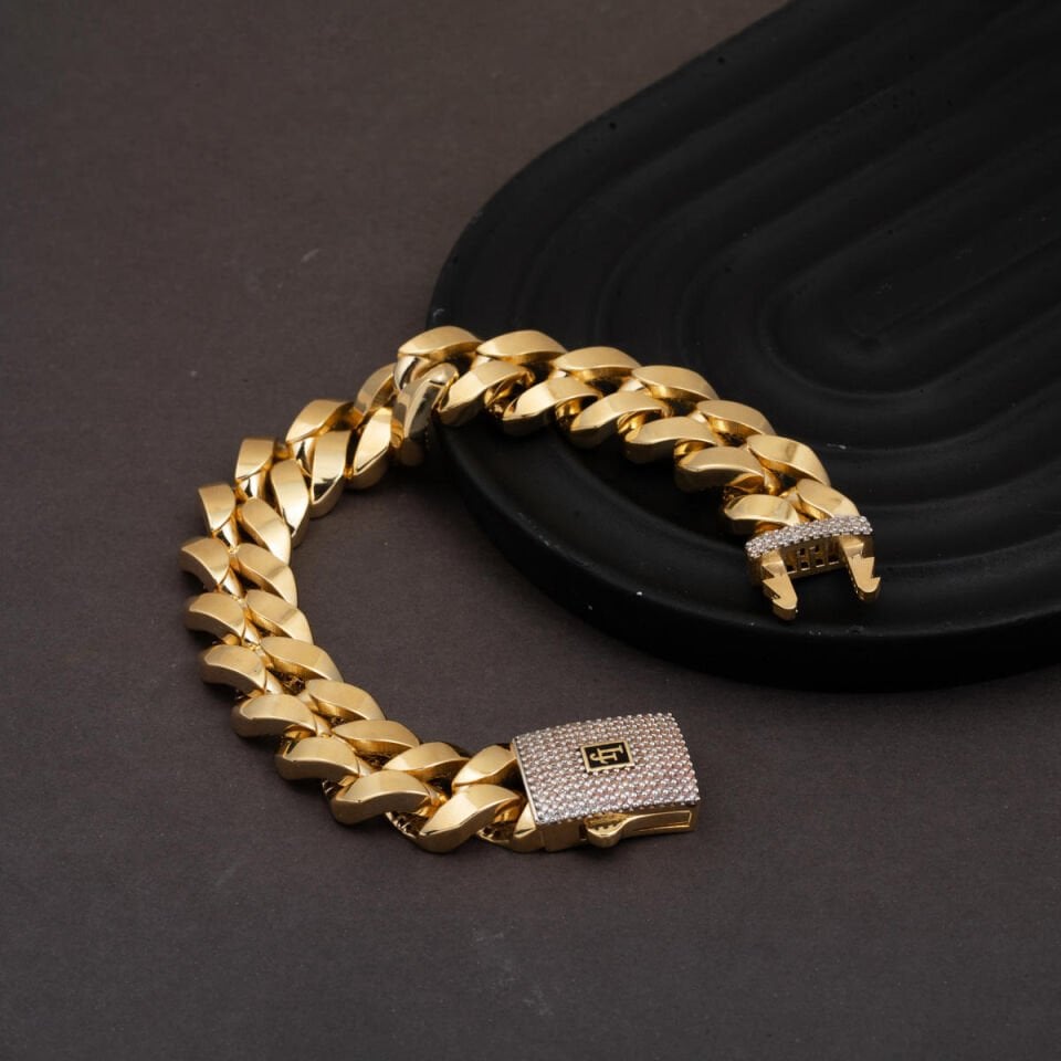 İtalyan Gurmet 14 Ayar Altın Bileklik