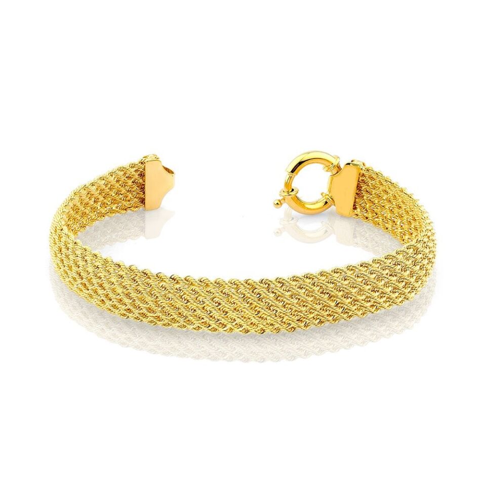 Jival Hasır Örgü 14 Ayar Altın Bileklik