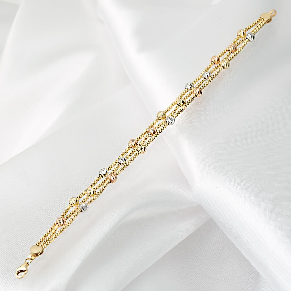 Top Top Zincir 14 Ayar Altın Bileklik