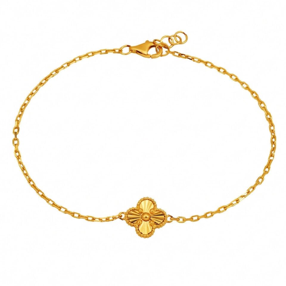 Yoncalı Altın Bileklik 22 Ayar