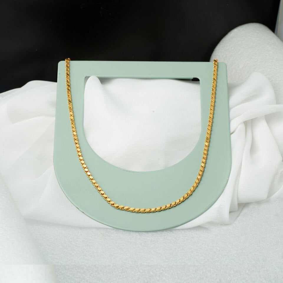 1 Metrelik Maraş Pullu Altın Zincir