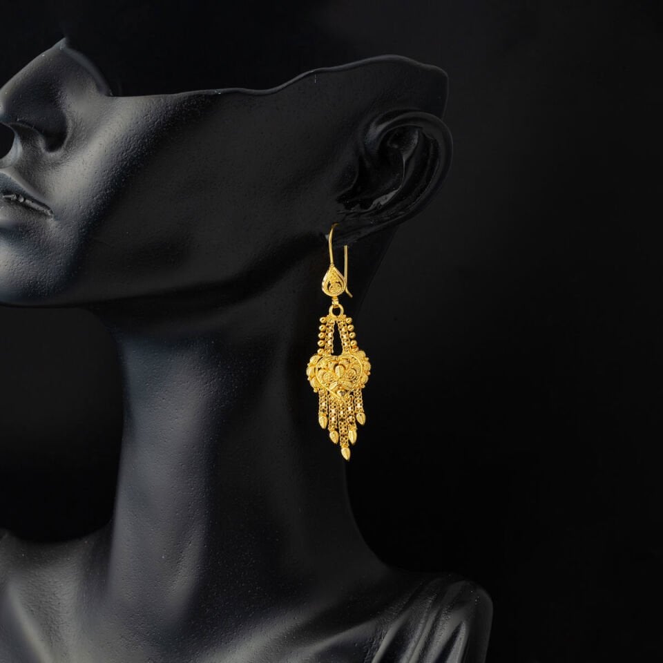 Kalpli 14 Ayar Hint İşi Altın Düğün Seti