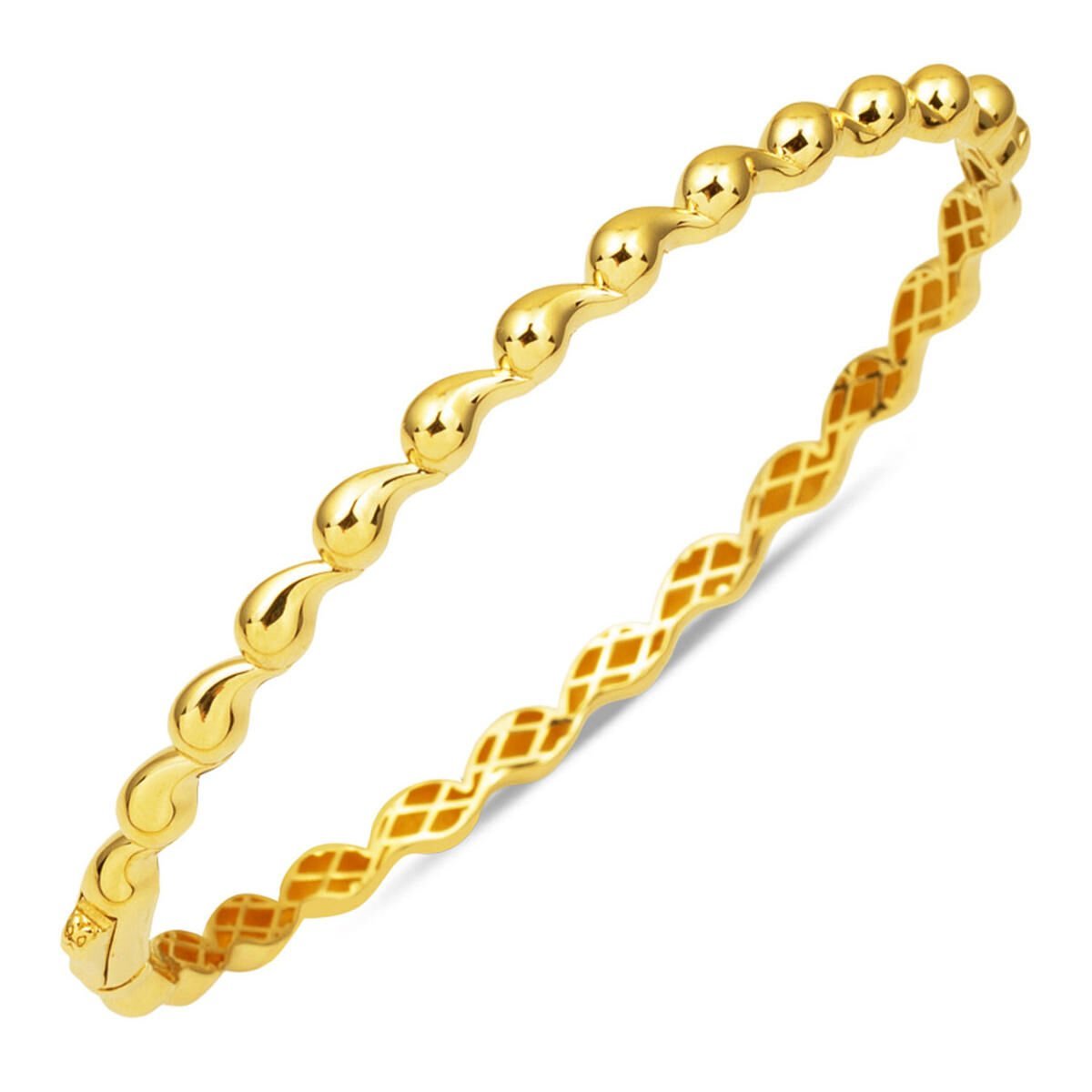 İnce Bottega 14 Ayar Altın Kelepçe Bileklik