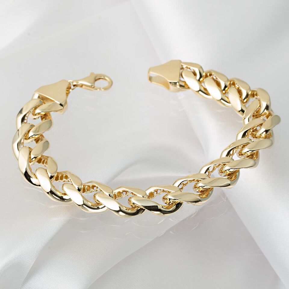 Kalın Gurmet Zincir Altın Bileklik