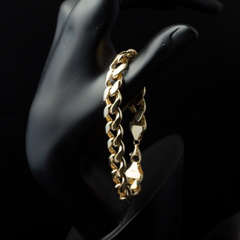 Kalın Gurmet Zincir Altın Bileklik