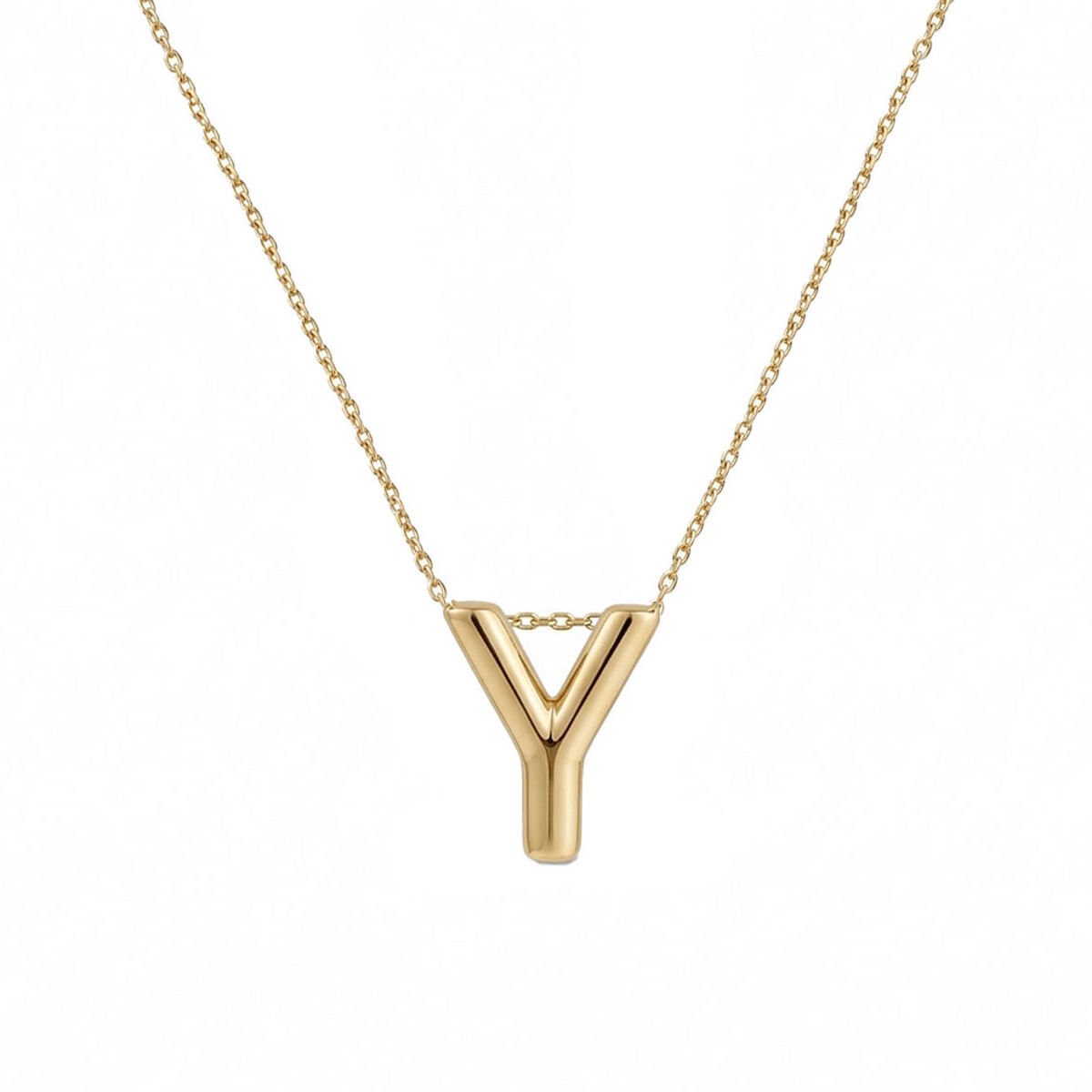 Y Harf Altın Zincirli Kolye